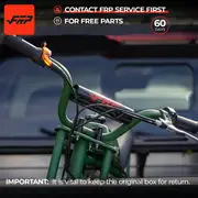 frp db003 50cc 2 冲程迷你越野车迷你自行车汽油动力越野车越野车迷你自行车汽油摩托车 165 磅最高时速 20 英里/小时详情 9