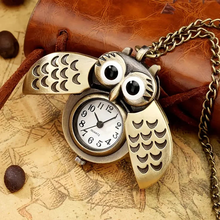 Owl Vintage Creative Pocket Watch