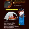 USB Rechargeable Heated Sleeping Bag Pad 3 Heat Levels 5 Heating Zones for Tent