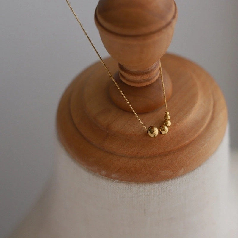 Sweet Minimalist Geometric 304 Stainless Steel 18K Gold Plated Necklace