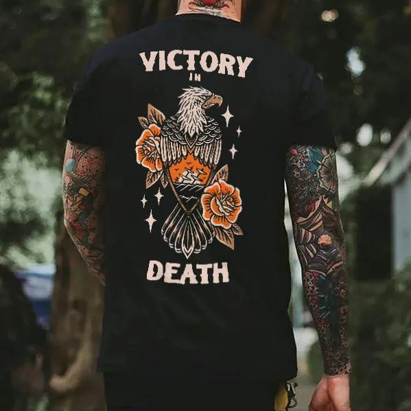 Victory In Death Print Basic Men’s T-shirt
