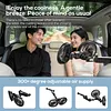 Rechargeable Dual Head Car Fan 3 Speeds 360 Degree Rotatable Vehicle Rear Headrest Fan for Universal Cars SUV Sedan Trucks