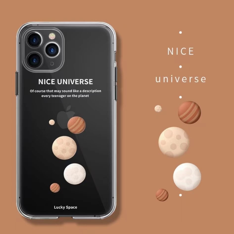 Nice Universe Transparent Phone Case