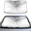 Car Windshield Sun Shade Foldable Umbrella UV Protection 55x31in