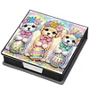 Dog Pu DIY 5D Diamantmalerei-Notizbox (160 leere Notizbl&ouml;cke) f&uuml;r das B&uuml;rohaus