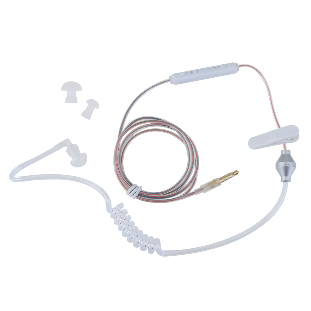 

Anti Radiation Proof 3.5mm Air Tube Earphone Headset for iPhone Android PC, 501 Original
