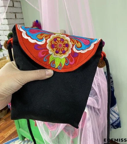 Half Original Design Ethnic Style Bag Ethnic Style Oblique Hanging Bag Mobile Phone Bag | EGEMISS