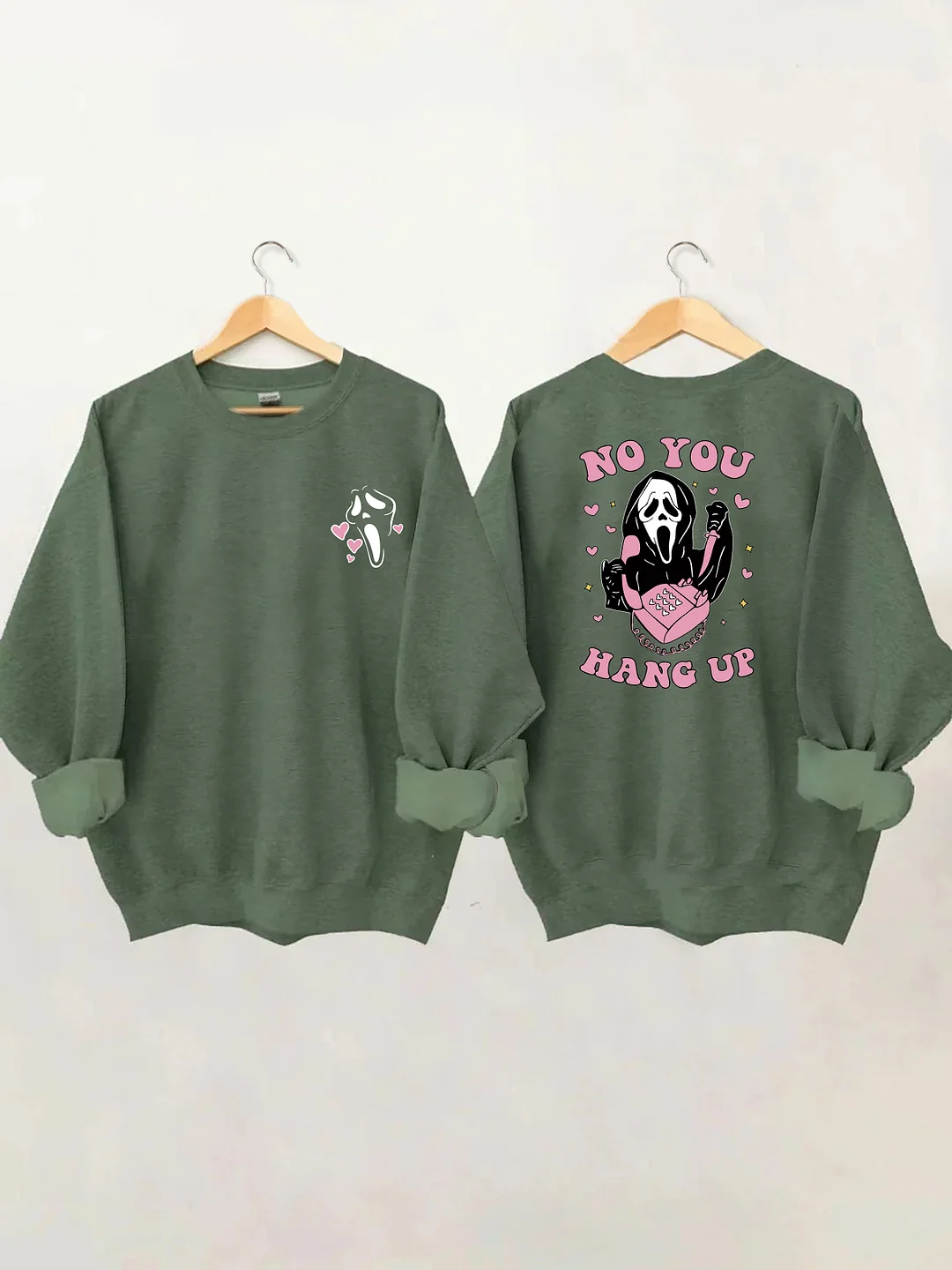 No You Hang Up Ghost Face Sweatshirt