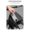 Bike Front Frame Bag Waterproof EVA Bike Tube Bag Detachable Cycling Accessories