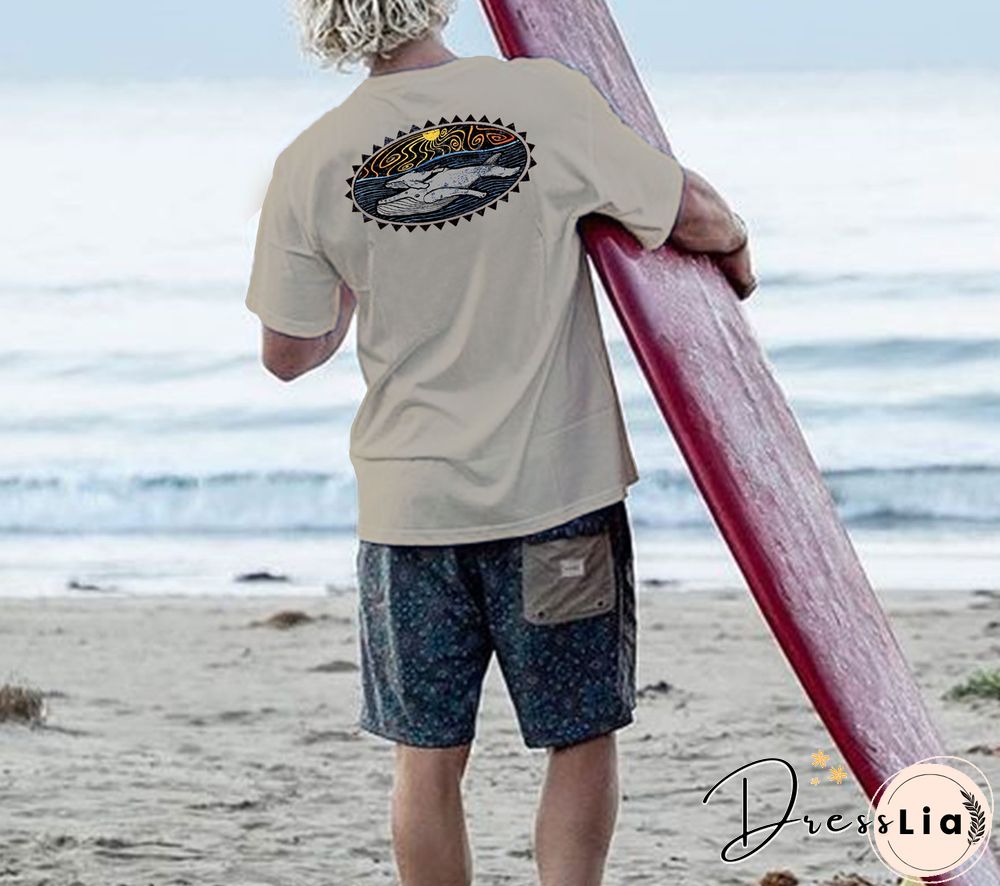 Mens Retro Vacation Surfing T-Shirt