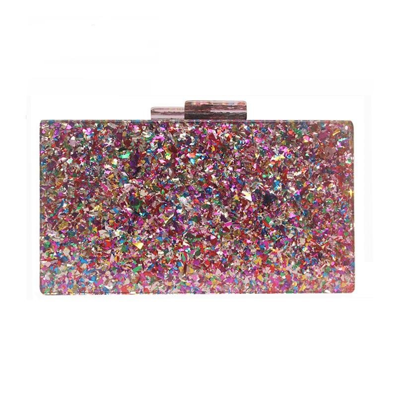 Women Cute Bag Acrylic Sequin Night Dinner Handbag-VESSFUL