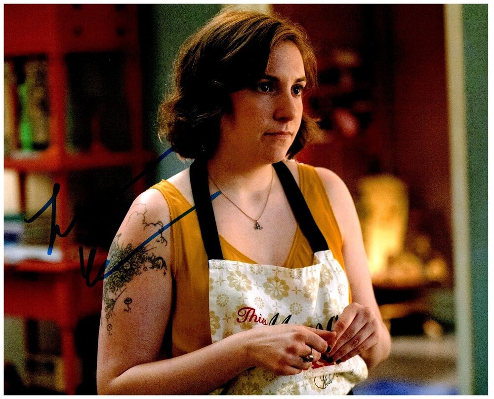 LENA DUNHAM Signed Autographed 'GIRLS' 8x10 Photo Poster painting A