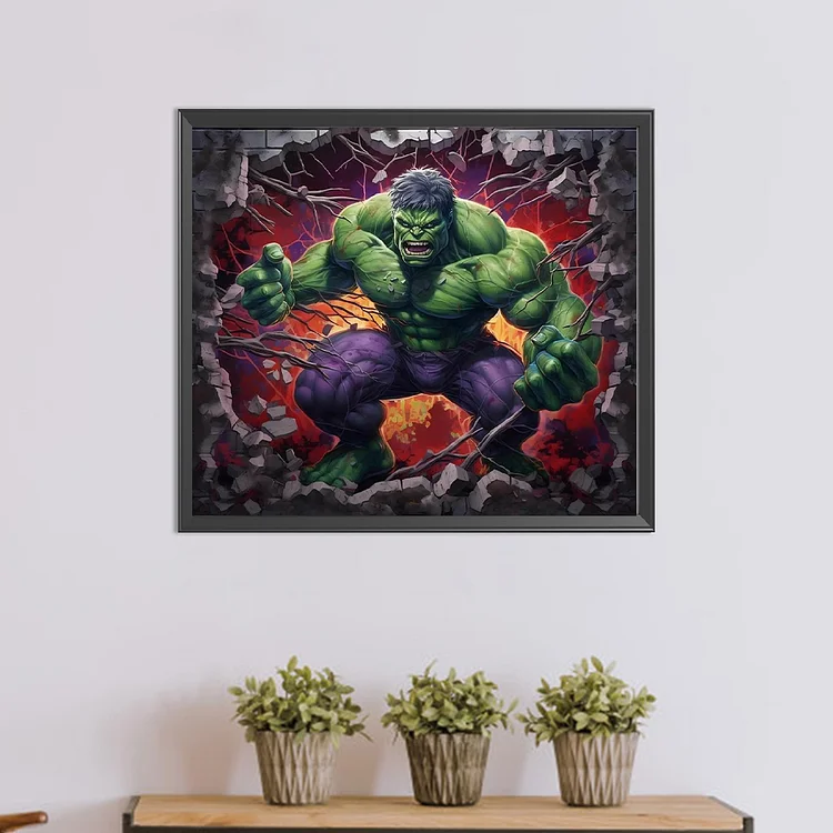 Disney Anime Handmade DIY Diamond Painting Spiderman Hulk Wall Art