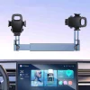 Dual-Position Car-Mounted Floating Screen Mobile Phone Holder Aluminum Alloy Magnetic Suction Car Central Control Display Screen Navigation Dedicated