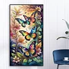 Diamond Painting-DIY Full Round Drill Butterfly(70*40 CM)