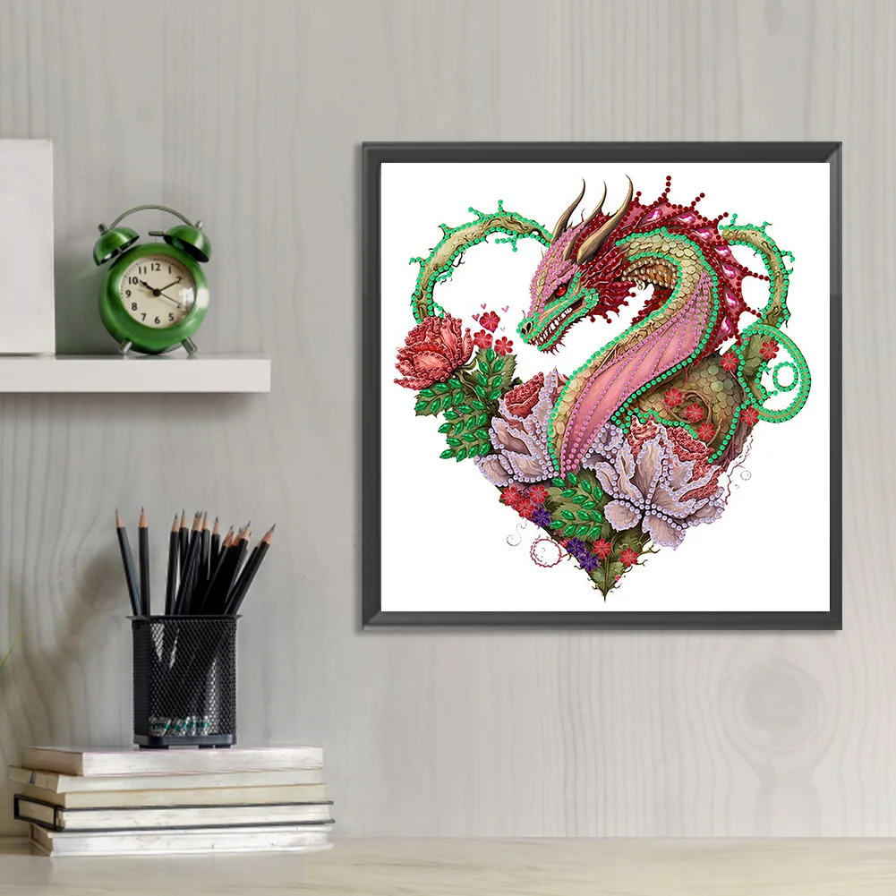 Special Shape Diamond Painting 30*30cm - Circling Dragon