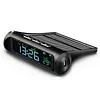 Solar/USB Car Dashboard Clock with Time/Date/Temperature Display Vehicle Electronic Clock for Car Truck Office Home and Outdoor Camping