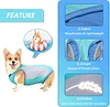 Dog Cooling Vest Dog Harness Cooler Jacket with Adjustable Zipper for Outdoor Hunting Training and Camping