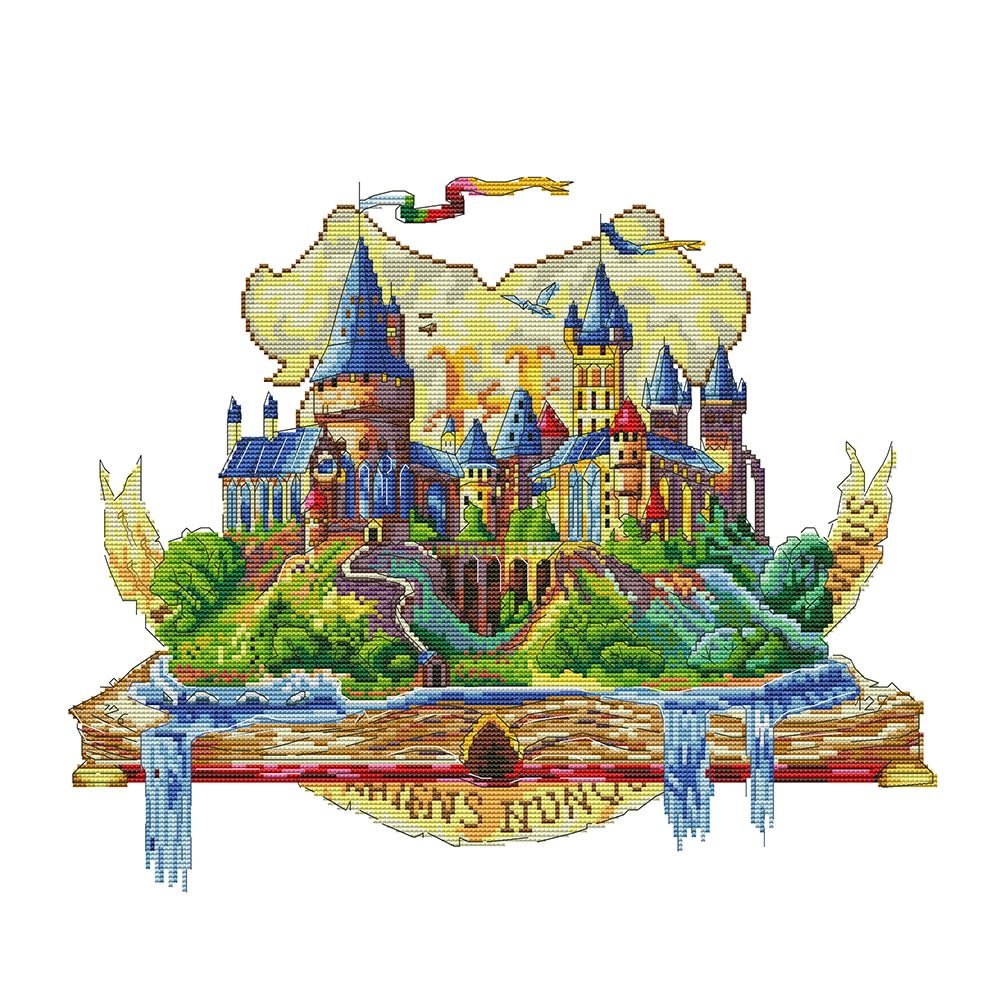 Castle - 14CT Counted Cross Stitch(38*46cm)