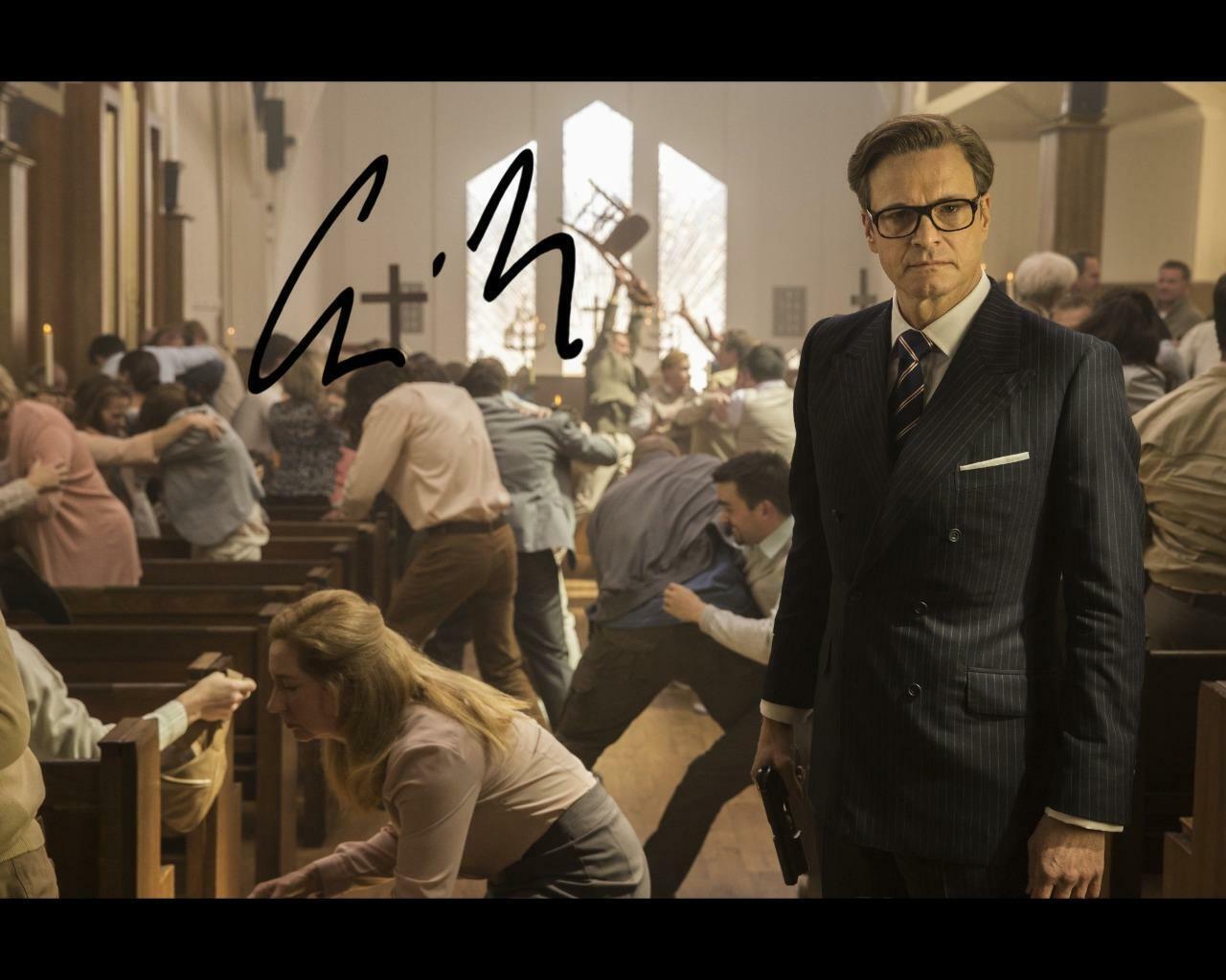 Colin Firth Kingsman SIGNED AUTOGRAPHED 10 X 8