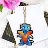 Diamond Painting Double Sided Dinosaur Letters Y Keychain Pendant