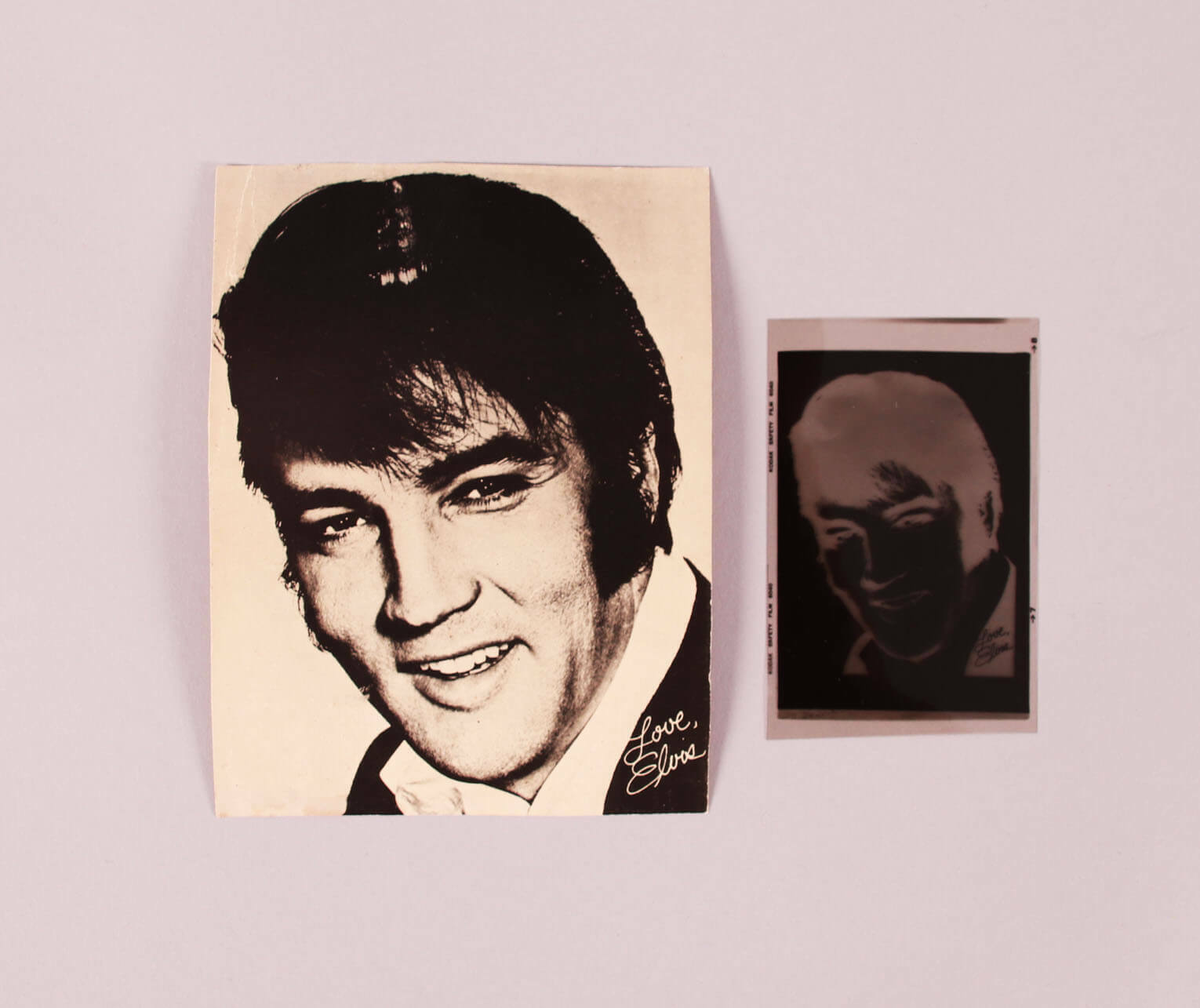 Elvis Presley Fan Club Photo Poster painting & Negative