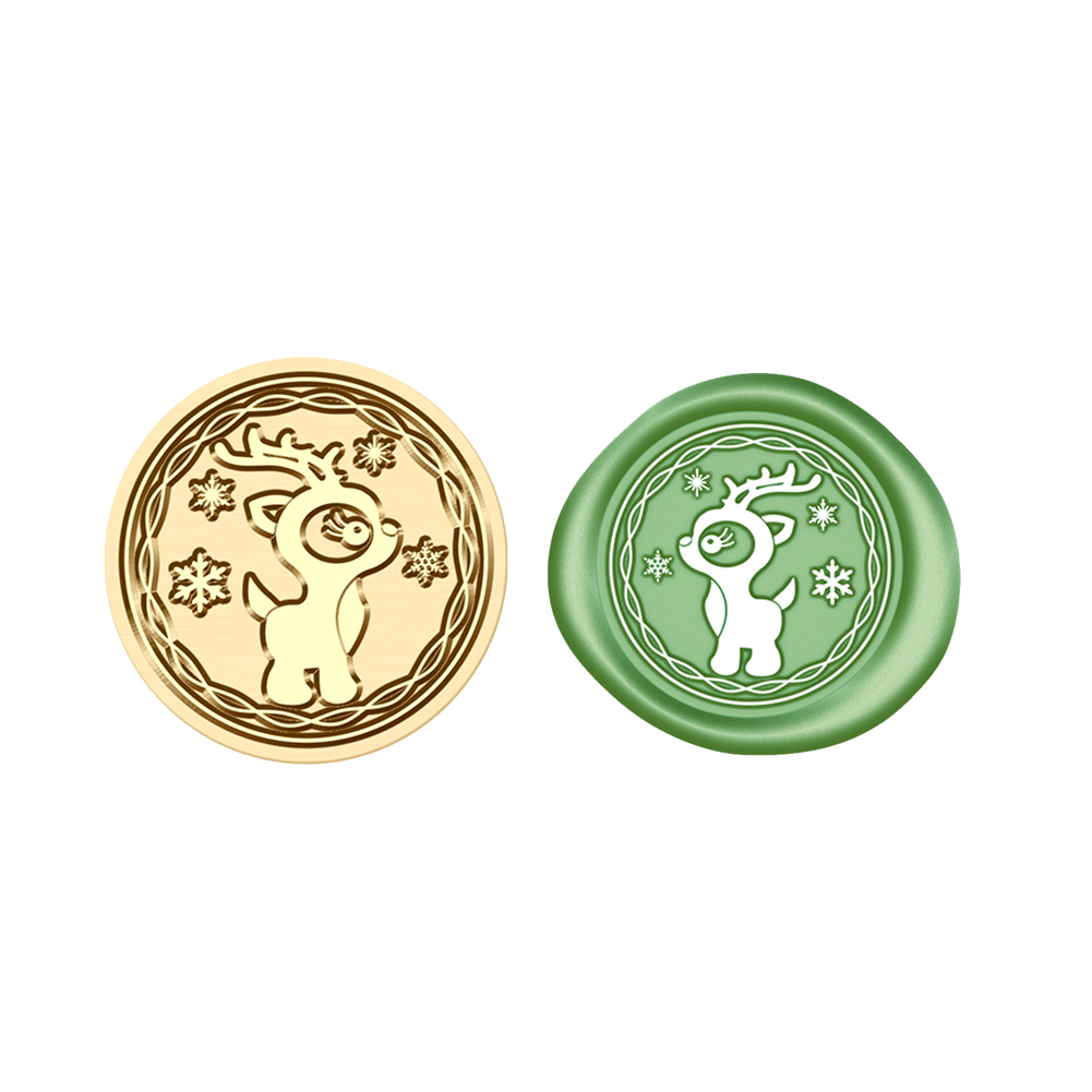 

25mm Christmas Wax Seal Stamp Cartoon Head - Wax Seal Stamp, 501 Original