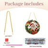 5D Crystal Gem Painting Kit Santa Wreath Window Hanging 9.45x9.45in
