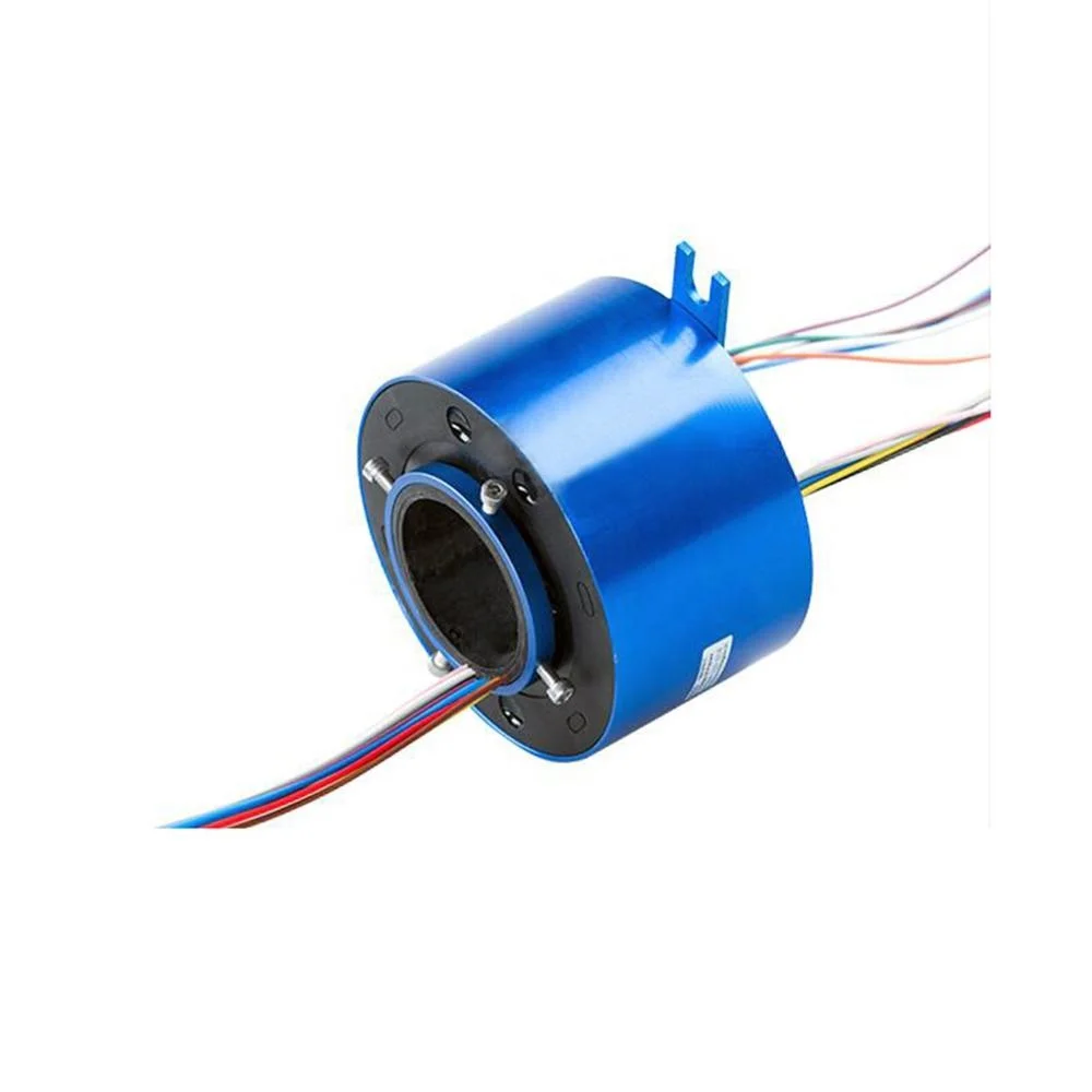 Signal Power Continued 2/4/6/12 Road Collector Conductive Hollow Slip Ring Electric Motor Slip Ring Rotating Connector