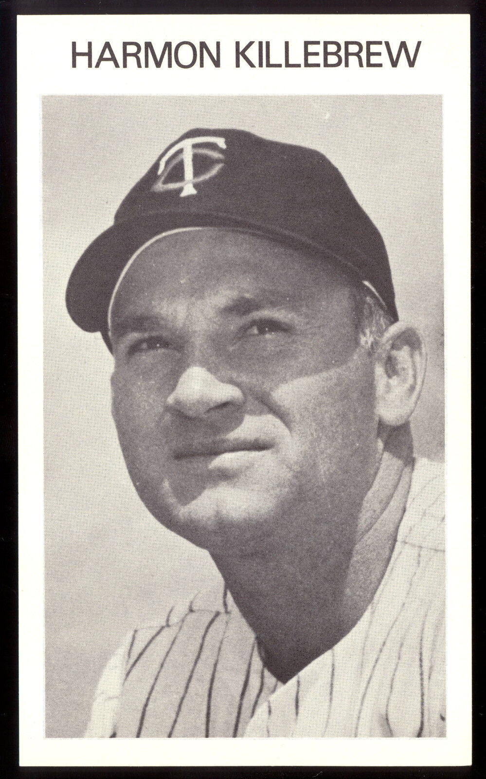 1969 Minnesota twins MLB TEAM ISSUED CARD Photo Poster painting of HARMON KILLEBREW NM HOF