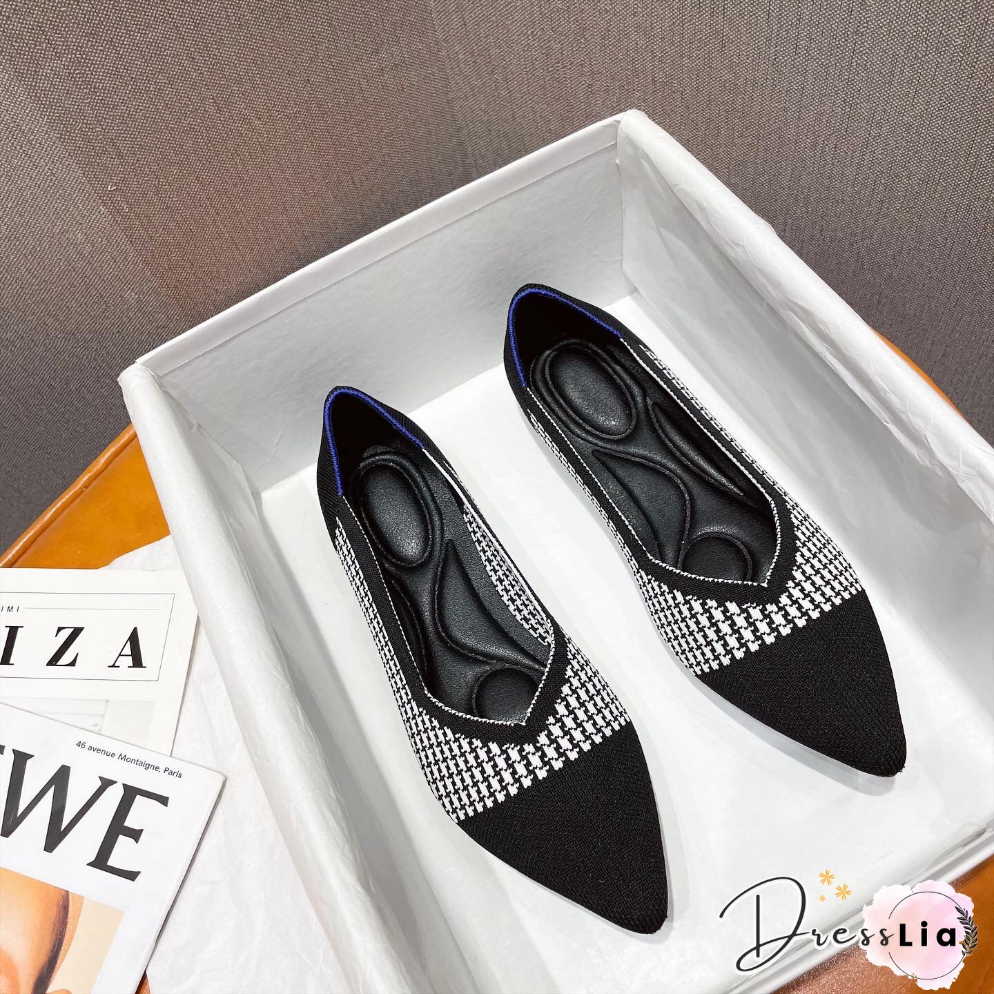 Colorblock Studded Patch Slip-On Shoes