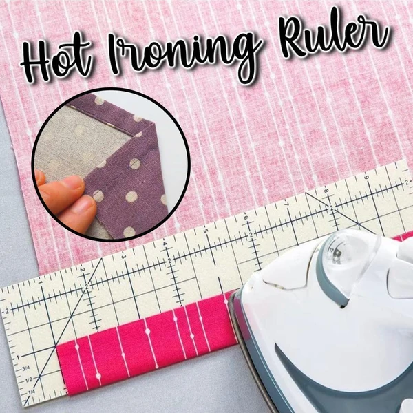 3Psc Hot Hem Ruler for Quilting High Heat Resistant Hot Ironing Measuring  Ruler