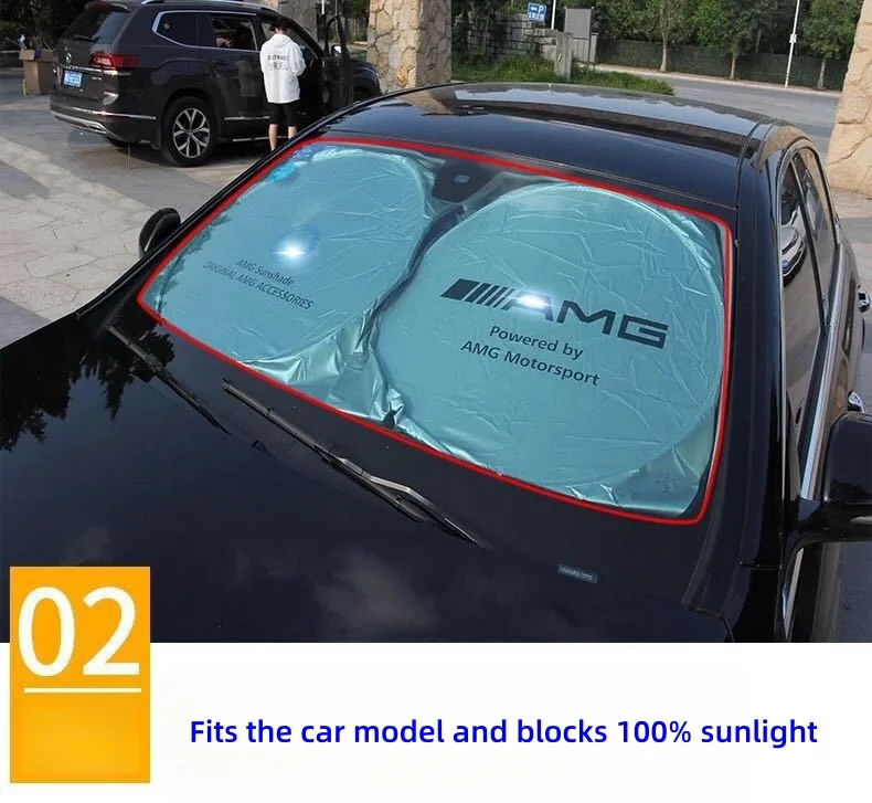 Car customized front windshield sun visor (with car LOGO)