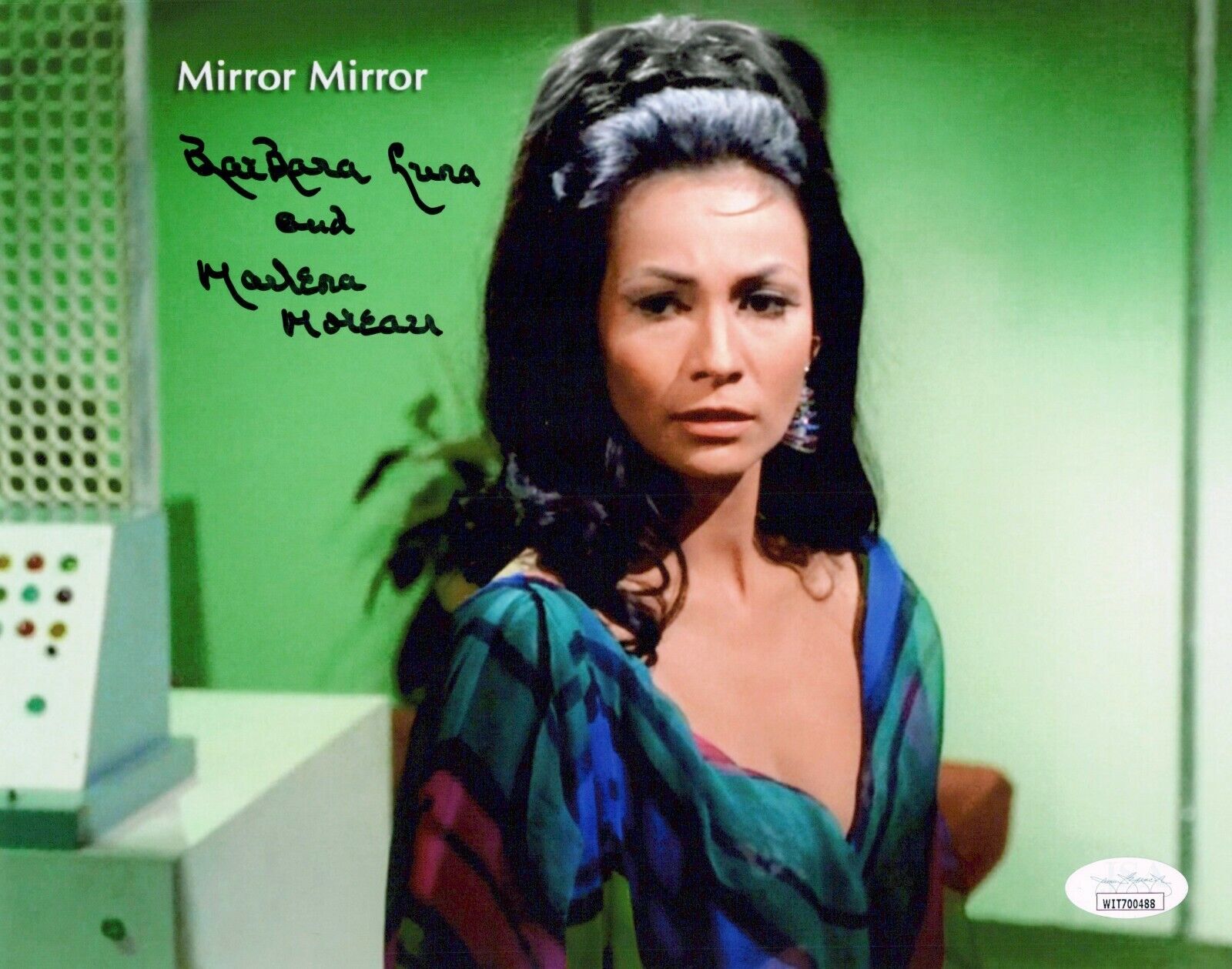 BARBARA LUNA Signed 8x10 STAR TREK ORIGINAL SERIES Photo Poster painting Authentic Auto JSA COA