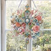 (US Local)DIY Double Sided Special Shaped Gorgeous Cross Hanging Diamond Art Kits Decor