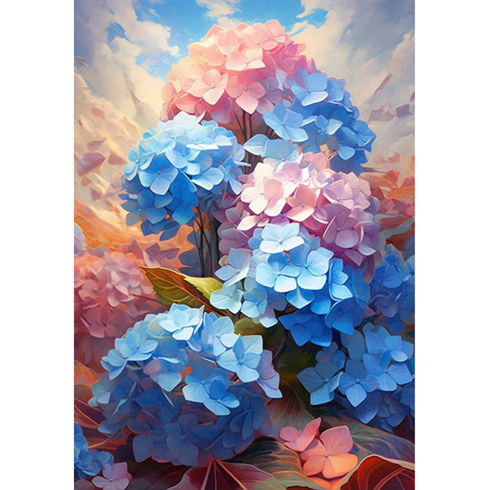 5D Diamond Painting Butterfly on Hydrangeas Kit