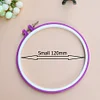 5pcs Cross Stitch Circle Set DIY Craft Round Hand Embroidery Hoops Rings