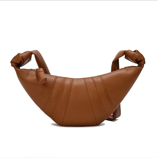 Croissant bag women lazy style bag women messenger bag cowhide trendy genuine leather bag