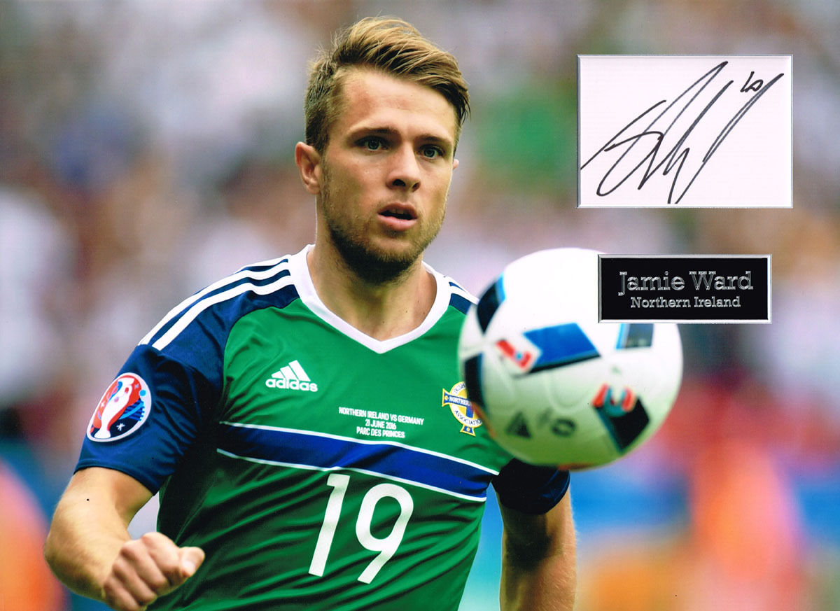 Jamie WARD SIGNED Autograph 16x12 Photo Poster painting Mount AFTAL COA Northern Ireland