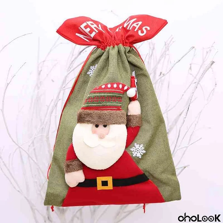 Drawstring Christmas Gift Bag