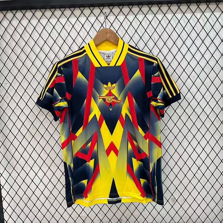 2026-27 Arsenal Retro Yellow, Red and Blue Jersey - Fan Edition