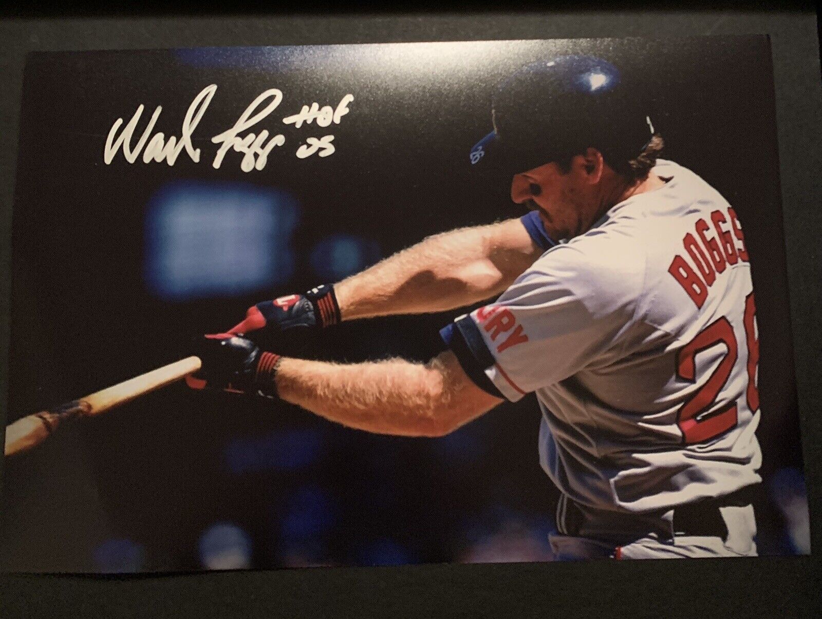 Wade Boggs Signed 8x12 Photo Poster painting Pic Auto