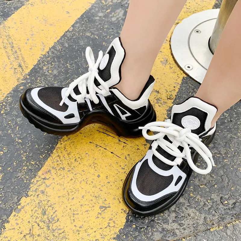 Summer Shoes Women 2021 Brand Design Bling Sequined Women's Casual Shoes Fashion Female Chunky Sneakers Stylish Sport Shoes