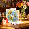 12pcs Flower Goblin Folded Diamond Art Greeting Cards DIY 12 Pack with Envelopes