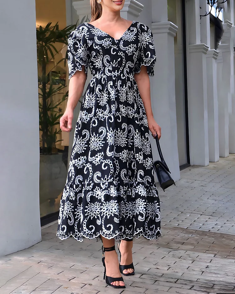 One Piece Fashion V-neck Dress