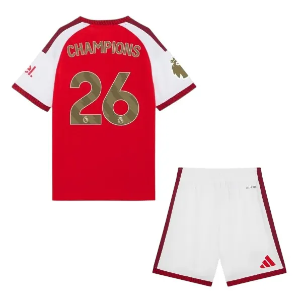 Kids Arsenal 26/27 Championship Home Football Jersey 1:1 Thai Quality