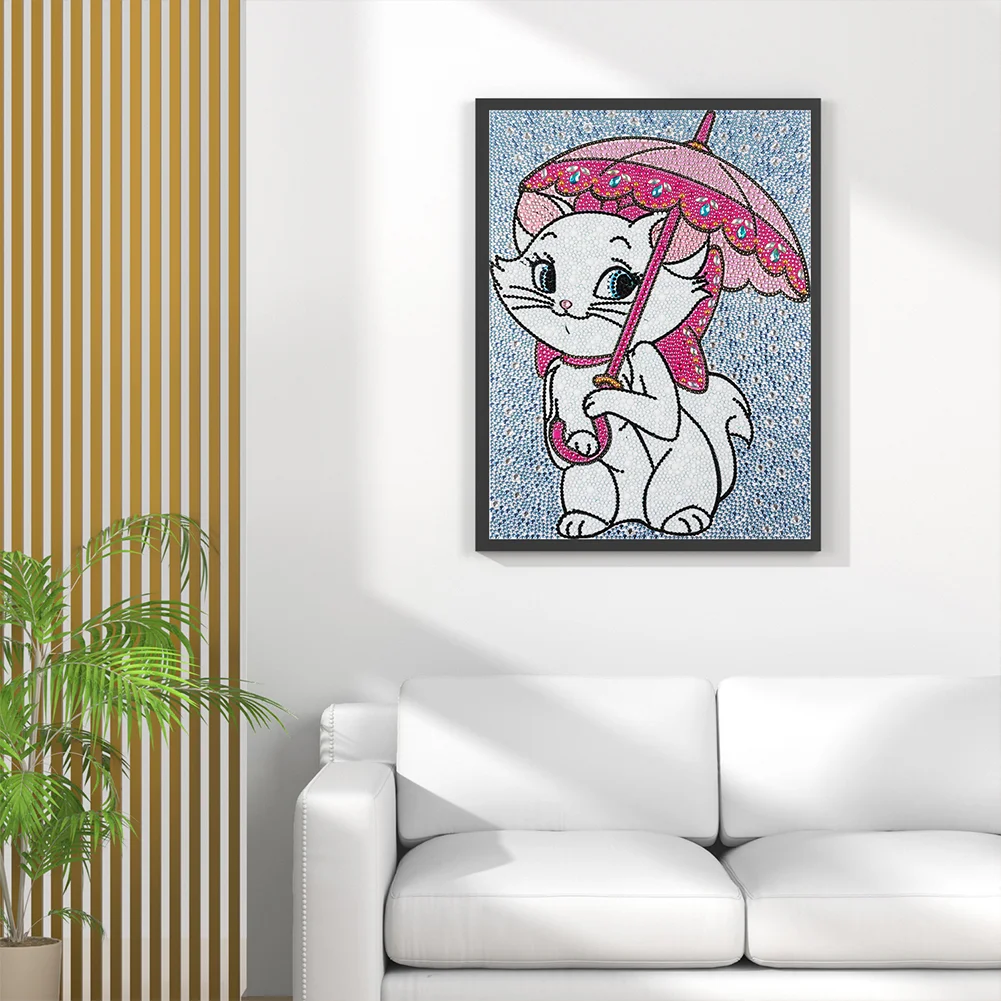Diamond Painting - Full Crystal Rhinestone - Marie Cat(30*40cm)