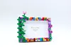 Spring Flower DIY Building Block Photo Frame Kit,Creative Handmade Assembled Photo Frame Handmade Craft Gift Home Tabletop Display Decor