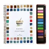 Watercolor Workbook 12 Colors Watercolor Paint Set with Paint Brush for Beginner