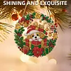 Crystal Mosaic Window Hanging Kit Christmas Puppy Giftbox 9.45x9.45in